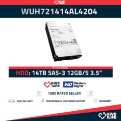 Western Digital 14TB SAS-3 12GB/s WUH721414AL4204 7.200RPM 3.5" LFF