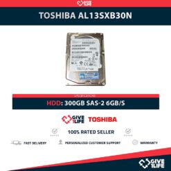 TOSHIBA AL13SXB30N 300GB HDD 2.5" SAS-2 6GB/S 15K 64MB