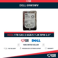 DELL 09W5WV 1TB HDD 2.5" SAS-2 6GB/S 7.2K 64MB