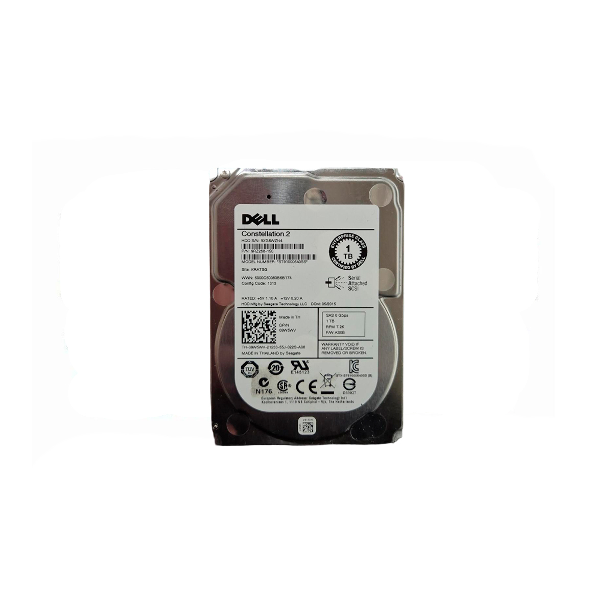 DELL 09W5WV 1TB HDD 2.5" SAS-2 6GB/S 7.2K 64MB - Imagen 2