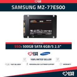 SAMSUNG MZ-77E500 SSD 500GB SATA 6GB/s 2.5"