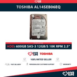 TOSHIBA AL14SEB06EQ HDD 2.5" 600GB SAS-3 12GB/s 10K RPM 128MB CACHÉ