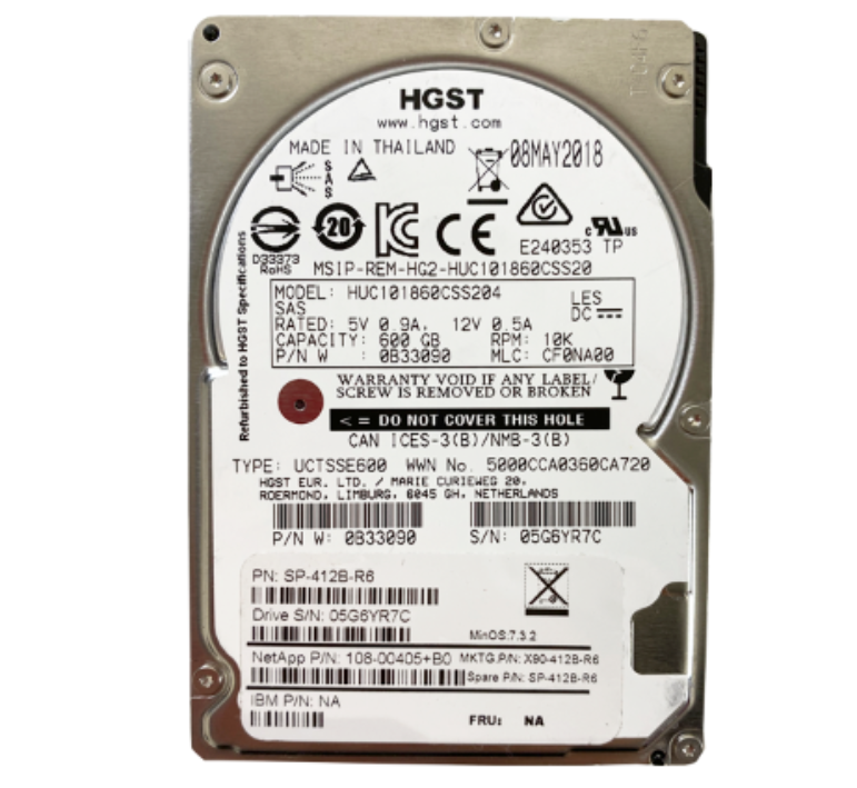 HITACHI HUC101860CSS204 600GB HDD 2.5" SAS-3 12GB/S 10K CACHE 128MB - SERVIDORES - Imagen 8