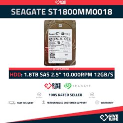 SEAGATE ST1800MM0018 SAS 2.5" 1.8TB 10K RPM SAS3 12GB/S 128MB CACHE - SERVIDORES