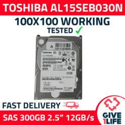 TOSHIBA AL15SEB030N 300GB HDD 2.5" SAS-3 12GB/S 10K 128MB CACHÉ