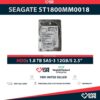 HPE ST1800MM0018 SAS 2.5" 1.8TB 10K RPM SAS3 12GB/S 128MB 791436-004