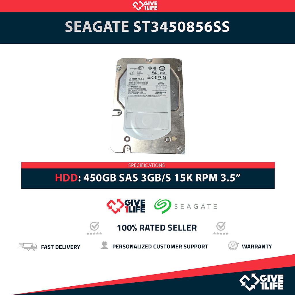 SEAGATE ST3450856SS 450GB HDD 3.5" SAS 3GB/S 15K RPM 16MB CACHÉ