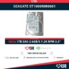 SEAGATE ST1000NM0001 1TB HDD 3.5" SAS-2 6GB/S 7.2K 64MB