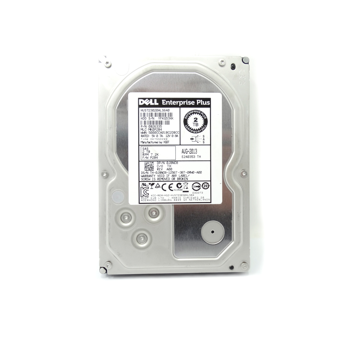 Dell 0J8NC8 HUS723020ALS640 2TB 3.5" LFF 7.200RPM - Imagen 2