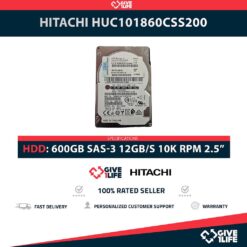 HITACHI HUC101860CSS200 HDD 2.5" 600GB SAS-3 12GB/s 10K RPM 128MB CACHÉ