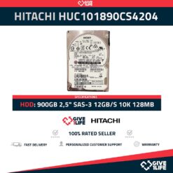 HITACHI HUC101860CS4204 600GB HDD 2.5" SAS-3 12GB/S 10K 128MB
