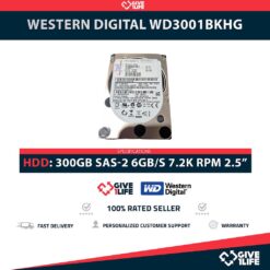WESTERN DIGITAL WD3001BKHG 300GB HDD 2.5" SAS-2 6GB/S 7.2K 32MB