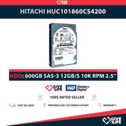 HITACHI HUC101860CS4200 600GB HDD 2.5" SAS-3 12GB/S 10K  128MB