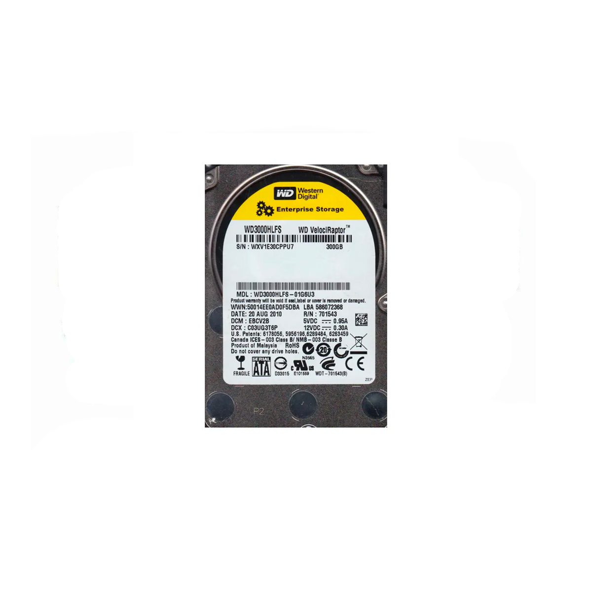 WD VELOCIRAPTOR WD3000HLFS 300GB HDD 2.5" SATA-3 6GB/S 10K 16MB - Imagen 2