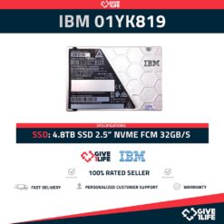 IBM 01YKB19 NVMe SSD 4.8TB SAS 32GB/S FlashCore Module (FCM)