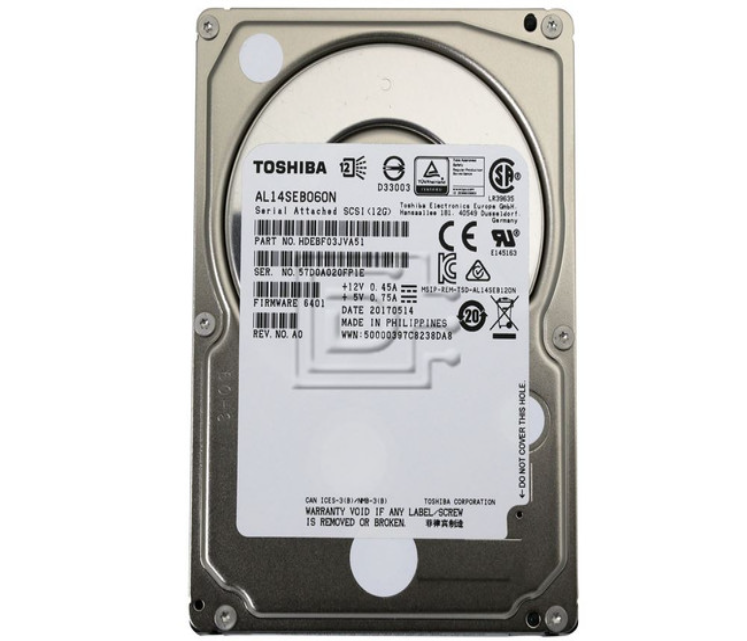 TOSHIBA AL14SEB060N 600GB HDD 2,5" SAS-3 6GB/S 10K CACHE 128MB - SERVIDORES - Imagen 2