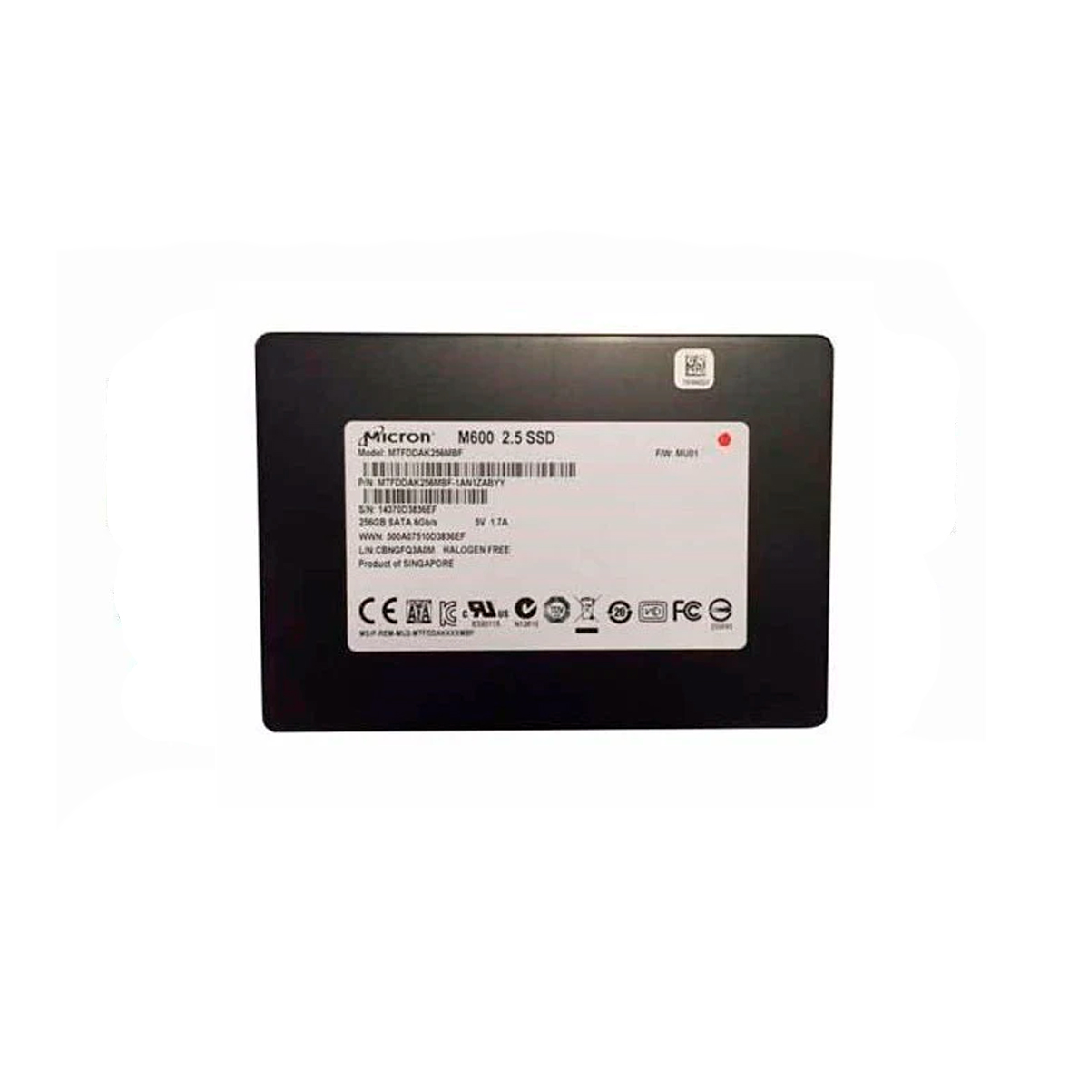 MICRON MTFDDAK256MBF SSD 256GB 2.5″ SATA 6GB/S - Imagen 2
