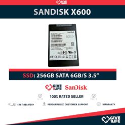 SANDISK X600 SSD 256GB 2.5″ SATA 6GB/S