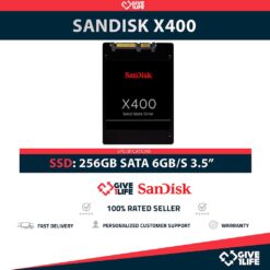 SANDISK X400 SSD 256GB 2.5″ SATA 6GB/S