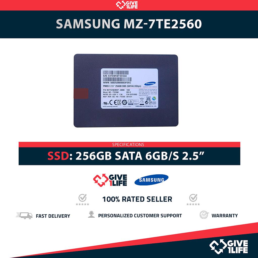 SAMSUNG MZ-7TE2560 256GB SSD SATA 6GB/S 2.5"