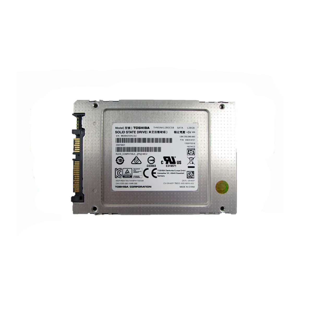 TOSHIBA THNSNK128GCS8 SSD 128GB 2.5″ SATA 6GB/S - Imagen 2