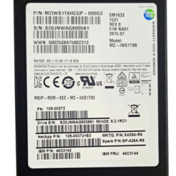 Alternative view of SSD 1.6TB SAS-3 SAMSUNG SM1633/ MZ-IWS1T9B  - MZIWS1T6HCGP-000G3