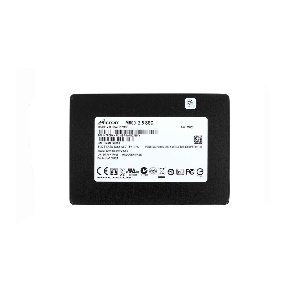 MICRON MTFDDAK512MBF SSD 512GB 2.5″ SATA 6GB/S - Imagen 2