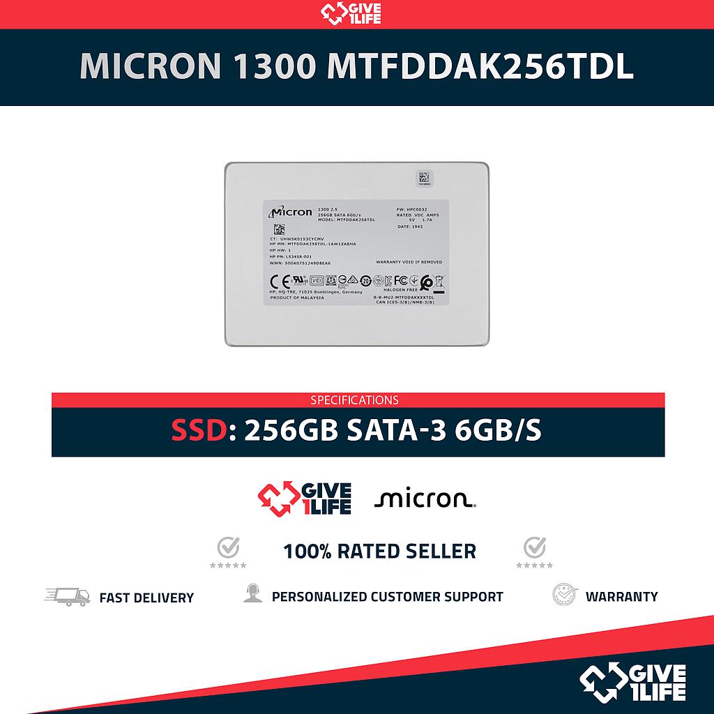 MICRON 1300 MTFDDAK256TDL SSD 256GB 2.5″ SATA 6GB/S