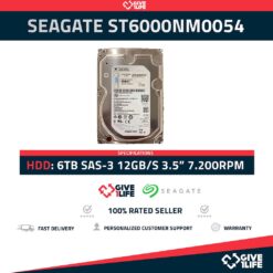 SEAGATE ST6000NM0054 6TB HDD 3.5" SAS-3 12GB/S 7.2K RPM 128MB CACHE - SERVIDOR