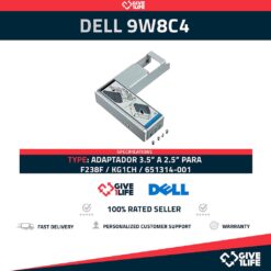 DELL 9W8C4 ADAPTADOR 2.5" A 3.5"+TORNILLOS - F238F/KG1CH/651314
