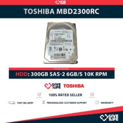 TOSHIBA MBD2300RC 300GB HDD 2.5" SAS-2 6GB/S 10K RPM CACHE 16MB