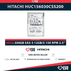 HITACHI HUC156030CSS200 300GB HDD 2.5" SAS-3 12GB/S 15K RPM CACHE 128MB