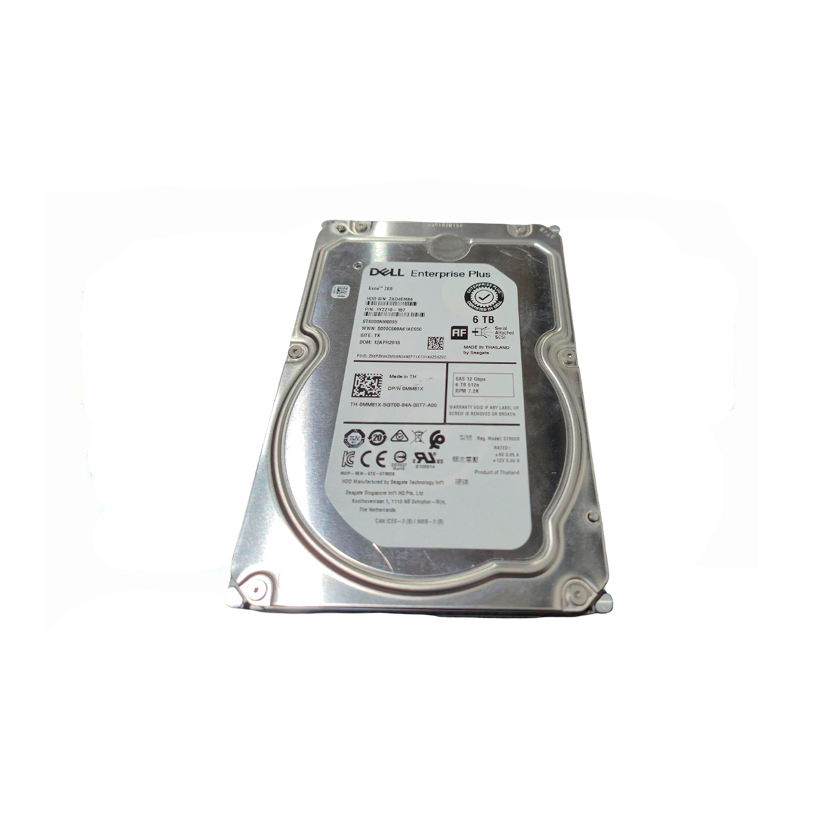 DELL ENTERPRISE PLUS 0MM81X 6TB HDD 3.5" SAS-3 12GB/S 7.2K RPM CACHE 256MB - Imagen 2