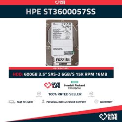 HPE ST3600057SS 600GB HDD 3.5" SAS-2 6GB/S 15.000 RPM 16MB CACHE - 516810-003