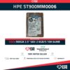 HPE ST900MM0006 900GB HDD 2.5" SAS-2 6GB/S 10K 64MB - 693569-004 / 9WH066-035
