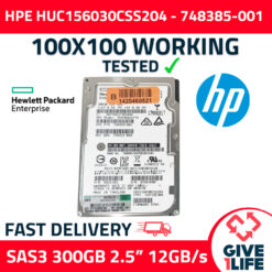 HPE HUC156030CSS204 300GB HDD 2.5" SAS-3 12GB/S 15K 128MB - 748385-001
