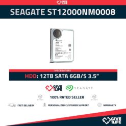 SEAGATE ST12000NM0008 HDD 12TB SATA 6GB/s 3.5" 7.2K RPM
