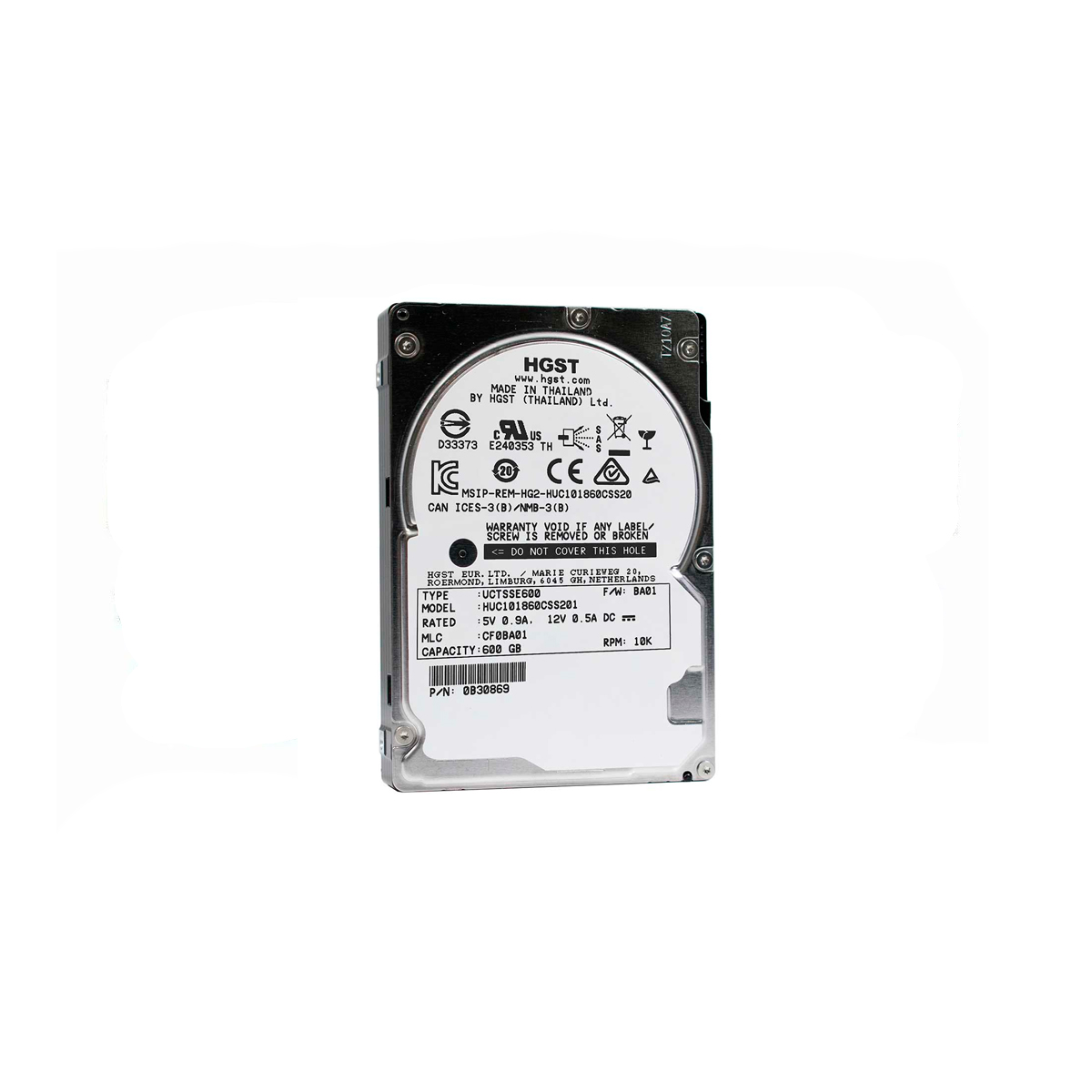 HITACHI HUC101860CSS201 600GB HDD 2.5" SAS-2 6GB/S 10K 64MB - Imagen 2