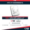 HPE ST14000NM001G 14TB HDD 3.5" SATA 6GB/S 7.200 RPM 256MB CACHE