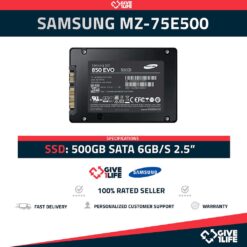 SAMSUNG MZ-75E500 SSD 500GB 2.5″ SATA 6GB/S