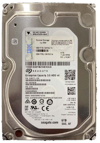 SEAGATE ST6000NM0054 6TB HDD 3.5" SAS-3 12GB/S 7.2K RPM 128MB CACHE - SERVIDOR - Imagen 2