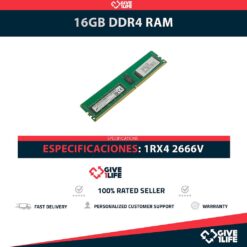16GB 1Rx4 PC4-2666V DDR4 RAM REGISTRADA - ESPECIAL SERVIDOR