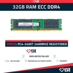 32GB 2Rx4 PC4-2400T DDR4 RAM REGISTRADA - ESPECIAL SERVIDOR