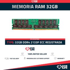 32GB 2Rx4 PC4-2133P DDR4 RAM REGISTRADA - ESPECIAL SERVIDOR