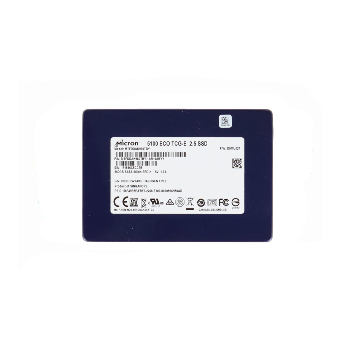 MICRON MTFDDAK960TBY SSD 2.5" 960GB SATA 6GB/S - Imagen 2