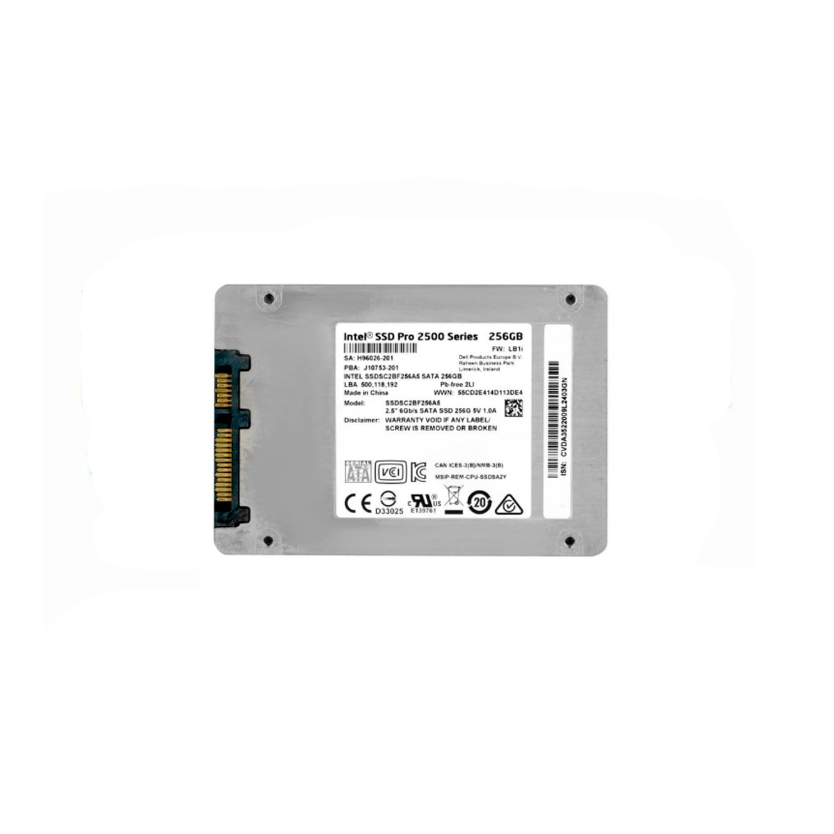 INTEL PRO 2500 SERIES SSDSC2BF256A5 SSD 960GB 2.5″ SATA 6GB/S - Imagen 2