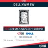 DELL XWM1W ST4000NM0005 4TB HDD 3.5" SAS-3 12GB/S 7.2K 128MB