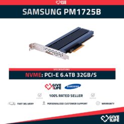 Samsung SSD PM1725B SERIES 6.4TB NVMe PCI Express x8 32GB/s MZPLL6T4HMLA-000D3