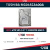 TOSHIBA MG04SCA400A 4TB SAS-2 6GB/S 7.2K RPM 64MB CACHE 3.5"