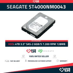 SEAGATE ST4000NM0043 4TB HDD 3.5" SAS-2 6GB/S 7.200 RPM 128MB CACHÉ - SERVIDORES